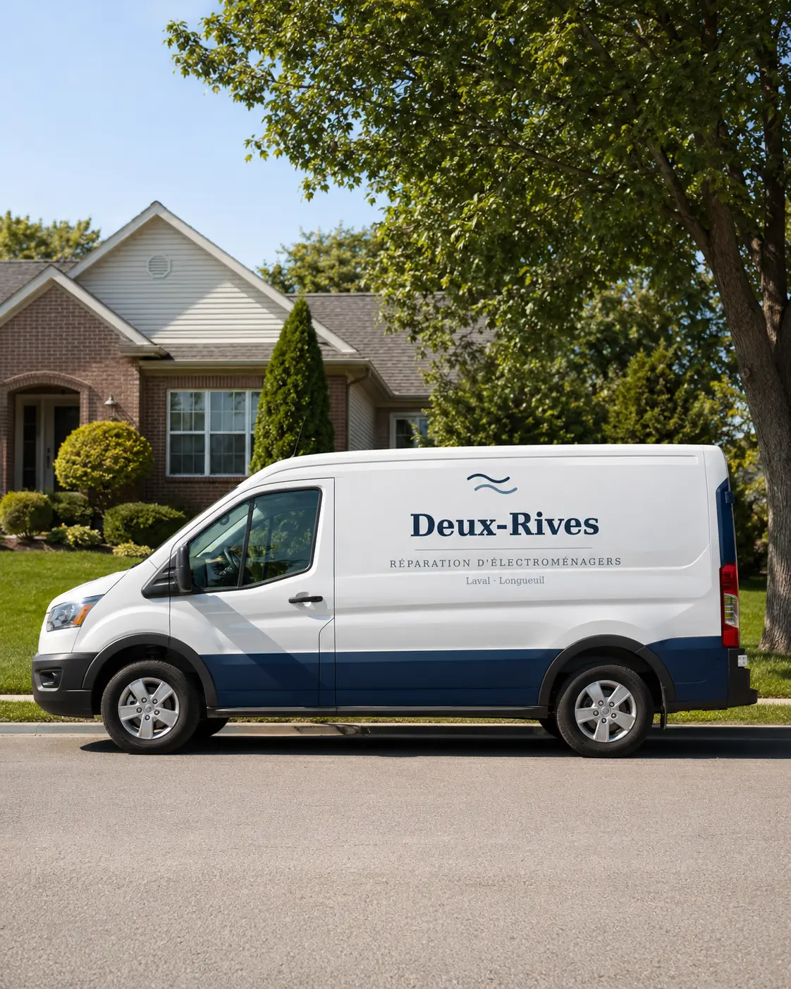 Deux-Rives appliance repair service van in Longueuil